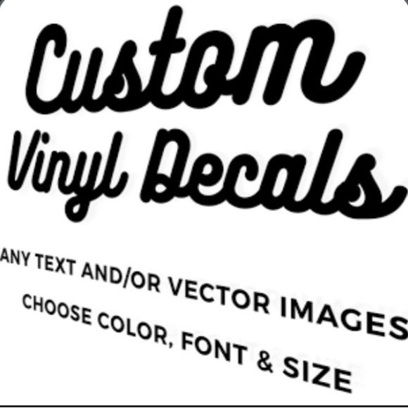 STORE ADVERT? Custom Vinyl permanent -u choose color,content. - Picture 1 of 4